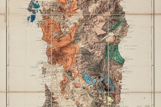 Carte Géologique de l'Ille de Sardaigne