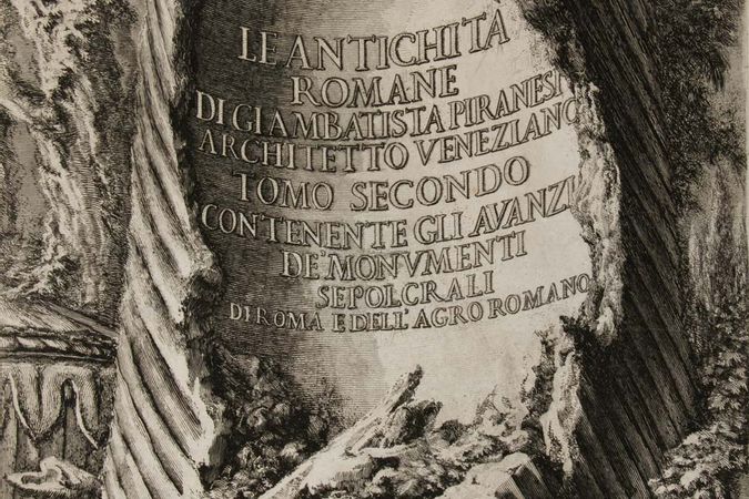 Le antichità romane di Giambattista Piranesi