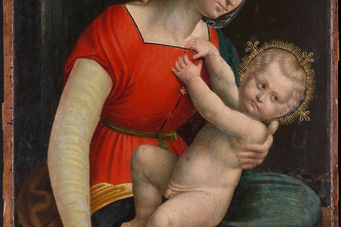 Madonna con Bambino, da Raffaello