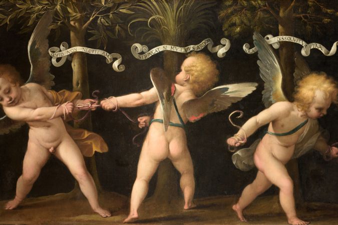 Allegoria con putti alati