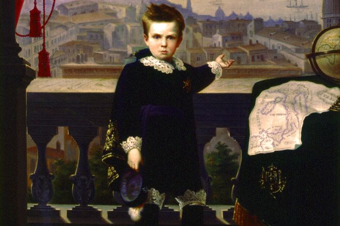 Ritratto di Vittorio Emanuele principe di Napoli bambino