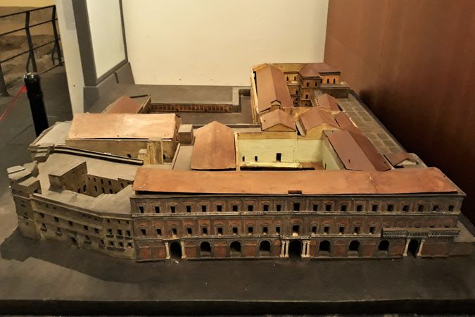 Plastico del Palazzo Reale Nuovo e Vecchio e del Teatro San Carlo