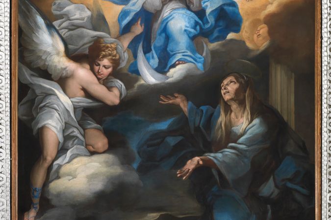 Sant’Anna offre la Vergine bambina al Padre Eterno 