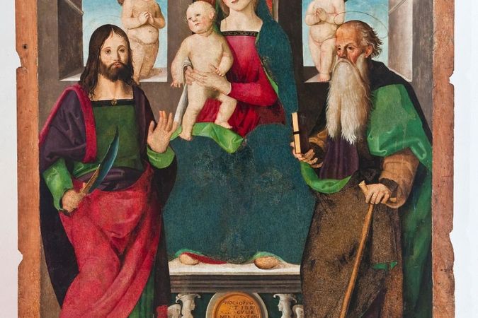 Madonna con il Bambino e i santi Bartolomeo e Antonio Abate