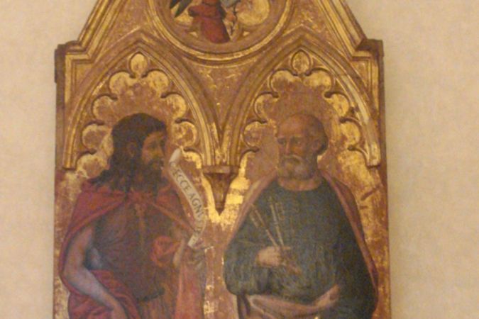 San Giovanni Battista e Pietro, Angelo Annunciante e Santo, Jacopo Vincioli