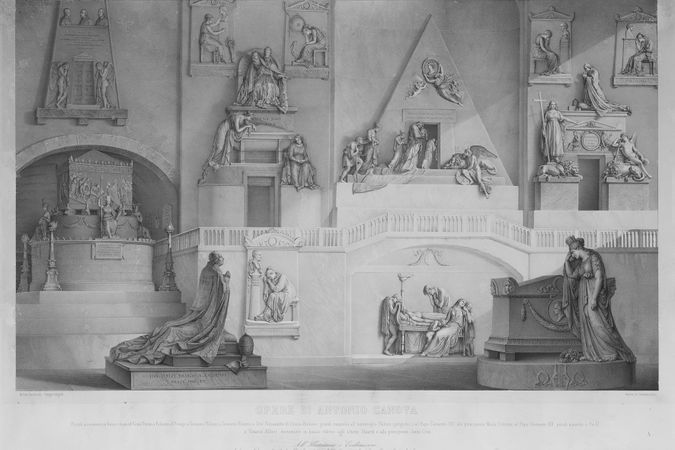 Opere di Antonio Canova, Opere funerarie