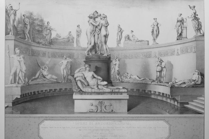 Opere di Antonio Canova, soggetti gentili e amorosi