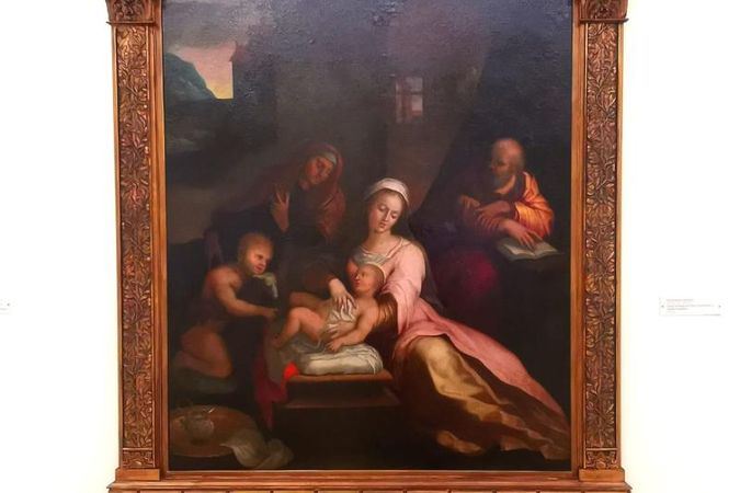 Sacra Famiglia con San Giovannino e Santa Elisabetta