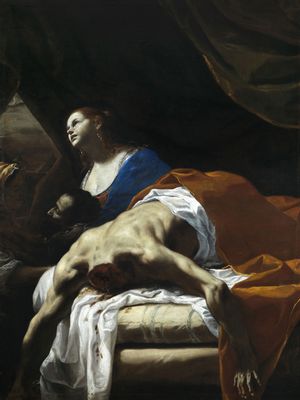 Giuditta consegna la testa di Oloferne alla fantesca