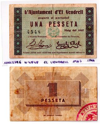 1 peseta