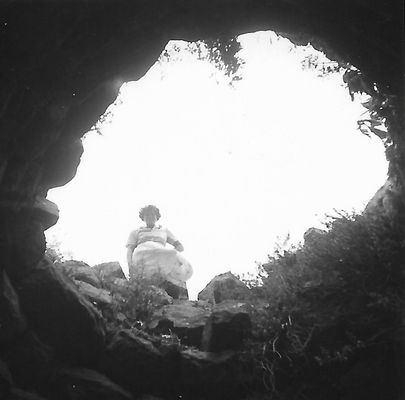 Dall’interno del nuraghe Piscu