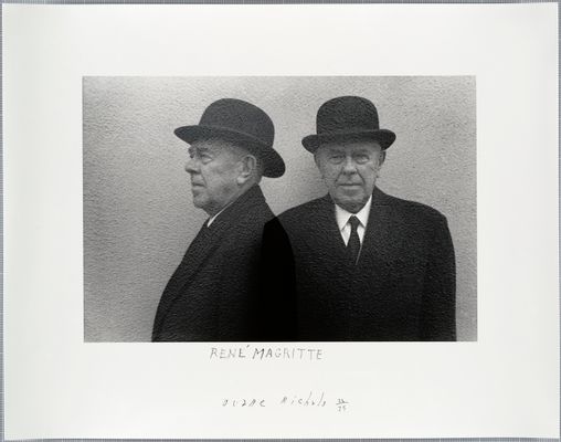 René Magritte (profile and full face)