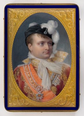 Tabacchiera di presentazione con il ritratto di Napoleone Bonaparte