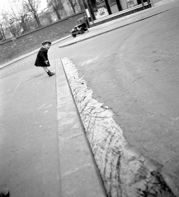 Caniveau en crue, Paris