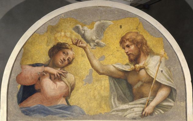 Incoronazione della Vergine (frammento del catino absidale della chiesa di San Giovanni Evangelista di Parma)