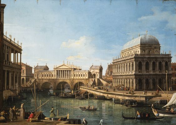 Capriccio con edifici palladiani