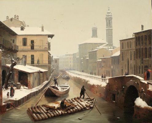 Nevicata ai navigli