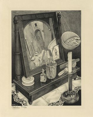 Still life with mirror