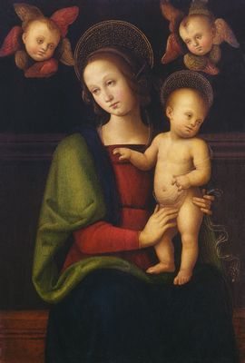 Madonna col Bambino e due cherubini