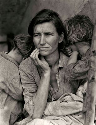 Destitute pea pickers in California