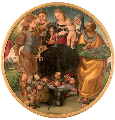 Vergine col Bambino con i santi Michele, Vincenzo, Margherita di Cortona e Marco