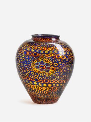 Vaso in vetro a murrine policrome