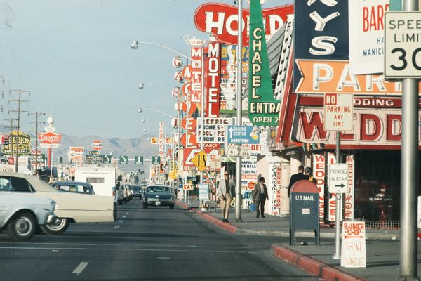 Advertising signs on the Strip