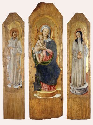  Madonna con Bambino in trono tra San Benedetto e Santa Scolastica