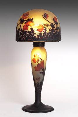 Lampe aux coquelicots