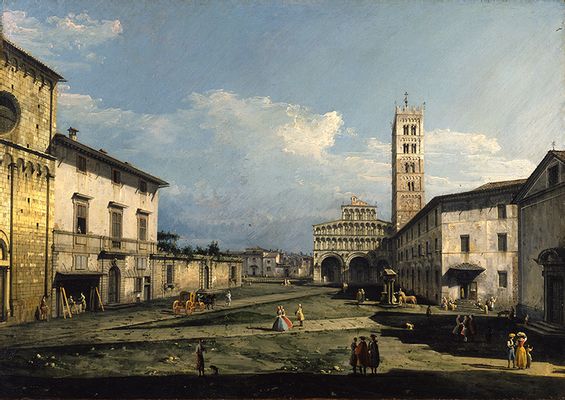 Piazza San Martino con la cattedrale, Lucca