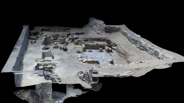 Modellazione 3D dello scavo di Saqqara