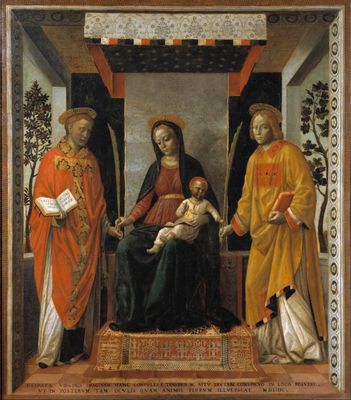 Madonna con il Bambino tra i santi Faustino e Giovita (Pala dei mercanti)