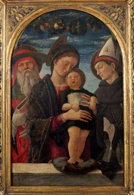 Vergine e bambino con San Gerolamo e Luigi di Tolosa