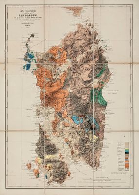 Carte Géologique de l'Ille de Sardaigne