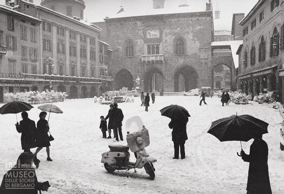 Inverno in Piazza Vecchia