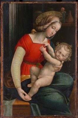 Madonna con Bambino, da Raffaello