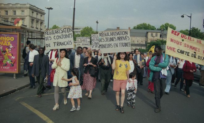 St Bernard Sans-Papiers demonstration 