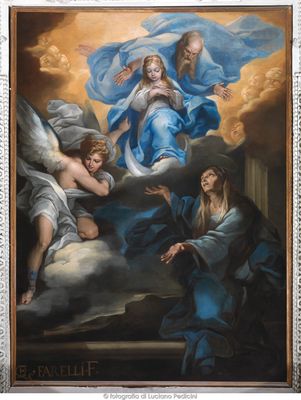 Sant’Anna offre la Vergine bambina al Padre Eterno 