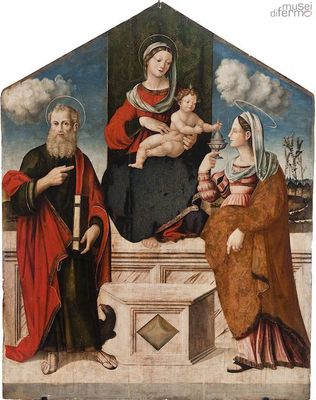 Madonna in trono con il Bambino e i santi Giovanni Evangelista e Maria Maddalena