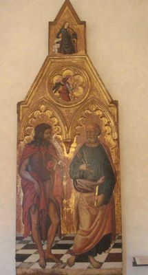 San Giovanni Battista e Pietro, Angelo Annunciante e Santo, Jacopo Vincioli