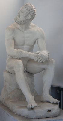 Calco di statua, pugile 