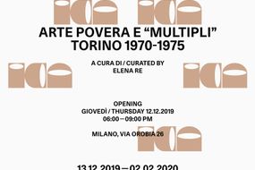 ARTE POVERA E “MULTIPLI”, TORINO 1970-1975